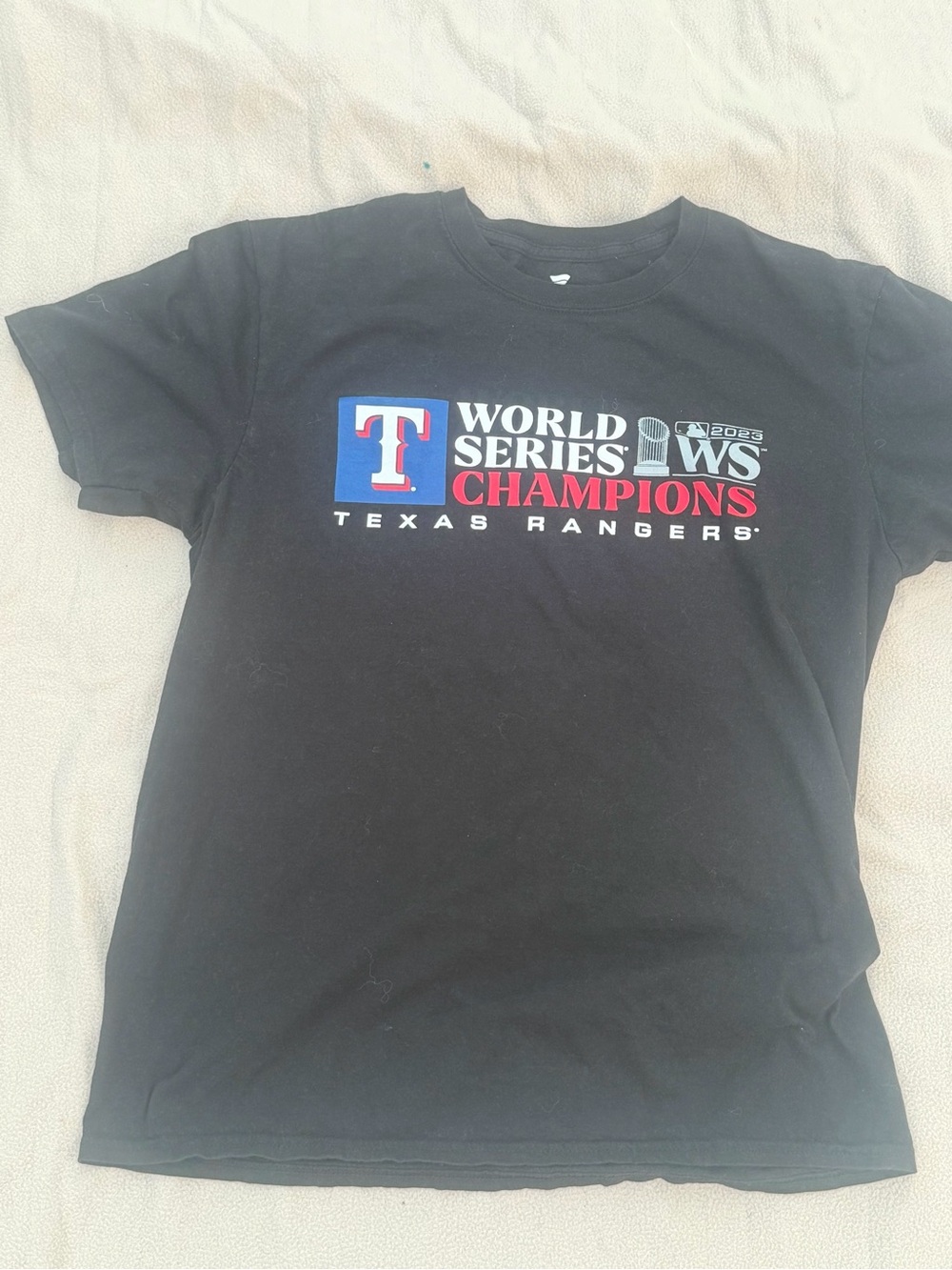 Fanatics Black Texas Rangers World Series Champions Graphic Tee